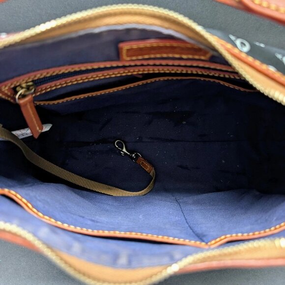 Dooney and Bourke Baltimore Orioles Satchel Purse Shoulder Bag Leather O's EUC - Picture 8 of 9